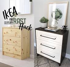 Mid Century Ikea Rast Dresser Hack Ikea Rast Dresser Ikea Dresser Makeover Ikea Rast Hack