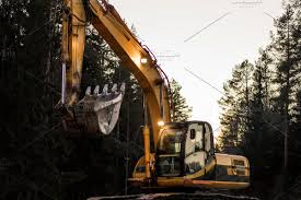 Yellow Excavator Heard Island Construction Equipment Indian Ocean