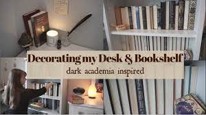 Recently found out about dark academia as a style aesthetic though you might like to see this small corner of my bedroom darkacademia. Decorating My Desk Bookshelf In The Dark Academia Aesthetic Things To Do In Quarantine Youtube