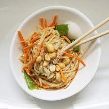 Peanut Sesame Shirataki Noodles Recipe Shirataki Noodles Shirataki Noodles Recipes Vegetarian Lunch