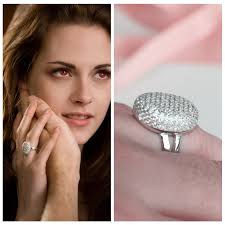 925 Sterling Silver Movie “Twilight” Bella's Wedding Ring Engagement  Jewelry Full Drill