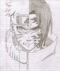 Scopri ricette, idee per la casa, consigli di stile e altre idee da provare. Naruto And Sasuke Half Face Drawing Easy Novocom Top