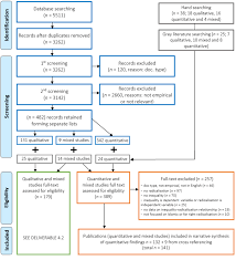 Flow Chart Of The Literature Search For Both Syntheses