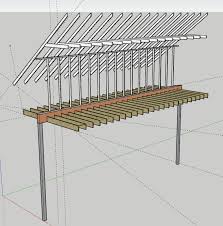A triple 2x6 beam over a span of 10' feet should be more than sufficient for normal deck loads. Long Span 35 Lvl Beam Design Structural Engineering General Discussion Eng Tips