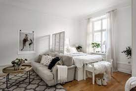 15 Ideas Of Minimalist And Simple One Room Apartment Decoratoo Apartment Room Studio Apartment Living Small Studio Apartment Decorating