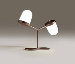 Lula Small Double Table Lamp Penta Light Italy Modern Desk Lamp Design Table Lamp Modern Desk Lamp