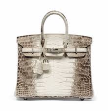 Rare 2011 hermes sac double sens 36cm horse decor mens ladies bag purse tote. Sac Birkin Himalaya 25 En Crocodile Niloticus Blanc Mat Garniture En Metal Argente Palladie