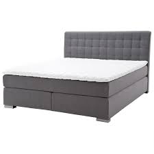Am fenster wo man zum garten hinaus schauen konnte stand ein bokspringbett, daneben ein nachttisch mit vielen cds darauf und einer tischlampe auf der anderen seite war ein riesiges. Boxspringbett Anthrazit H2 H3 Komfortschaum 160x200 Cm Online Bei Roller Kaufen