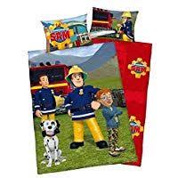 3 Tlg Baby Bettwasche Wende Motiv Feuerwehrmann Sam Flanell 100x135 Cm 40x60 Cm Plus 1 Spannbettlaken Baumwollbettwasche Baby Bettwasche Bettwasche Kinder