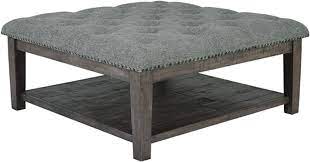 Amazon Com Signature Design By Ashley Borlofield Upholstered Ottoman Coffee Table Gray Furniture Decor Cheap living room sets, buy quality furniture directly from china suppliers:luxury modern button upholstered tufted nubuck leather marble square coffee table enjoy free shipping worldwide!