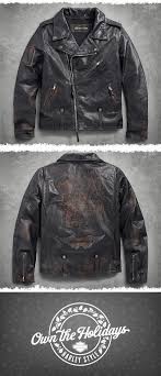The Iconic Biker Jacket Harley Davidson Men S Master Distressed Slim Fit Leather Biker Jacket Leather Jacket Men Jackets Men Fashion Leather Jacket