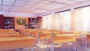 Artstation School Classroom Rasel Anime Classroom Classroom Interior Anime Background