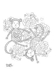 Two Little Monkeys Two Little Monkeys From The Gallery M Monkey Coloring Pages Coloring Pages Dinosaur Coloring Pages