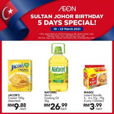 We did not find results for: 19 23 Mar 2021 Aeon Sultan Johor Birthday Promotion Everydayonsales Com