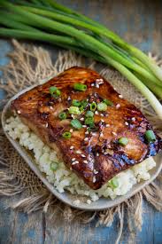 Place salmon portions into the skillet, starting with the skin side up. Low Carb Teriyaki Salmon Keto Friendly Simply So Healthy