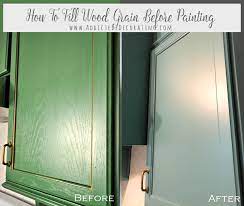 How to eliminate wood grain on your cabinets. How To Fill Wood Grain On Oak Cabinets Before Painting Addicted 2 Decorating