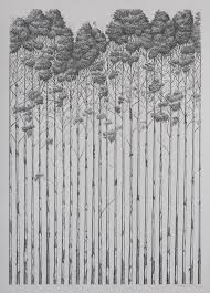 Trees By Man By Michael Amery His Series In Charcoal And India Ink Explores The Boundary Between The Natural World And Man Shapin India Ink Everyday Art Ink