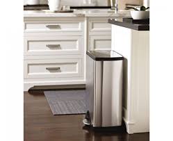 38 Litre Rectangular Step Can Fingerprint Proof Stainless Steel Trash Can Brushed Stainless Steel Simplehuman