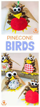 1222 main street, perry, ga. Pine Cone Craft Christmas Robin Ornament