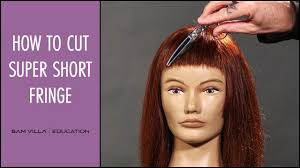 Consider blunt your new best friend. How To Cut Short Bangs With Lots Of Texture Baby Fringe Youtube