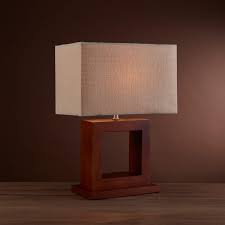 Update the look of your table lamps, floor lamps and ceiling lights with new shades ? Calven Window Dark Wood Square Table Lamp Cw Shade Ledlam Lighting