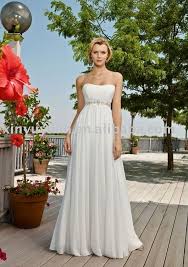 Simple Outdoor Wedding Dresses Simple Designer Summer Outdoor Vintage Wedding Dres Chiffon Wedding Dress Beach Empire Waist Wedding Dress Wedding Dress Train