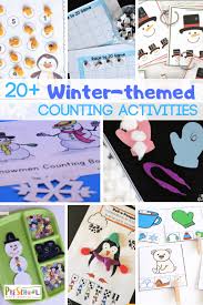 Download our free falling leaf printable to help preschoolers work on counting skills and number recognition. Counting Winter Math Activities For Preschoolers