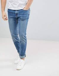 Hollister Skinny Fit Jeans In Medium Light Wash Skinny Fit Jeans Mens Jeans Mens Light Wash Jeans