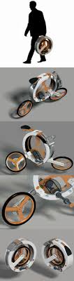 Tech Gadgets Bike Compacts Into A Circle For Carry Concept Design Motorcycles And Futuristic Scooters Innovation Velo Pliant Bicyclettes Bicyclette