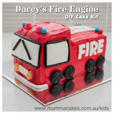 Birthday Cake On Fire Fire Engine Diy Cake Kit Fun And Easy To Make We Will Supply You With A Cake Kit That Includes Everything You Need Birthday Cake Kids Firetruck Cake Cake Kit