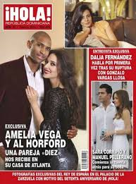 Horford played for the atlanta hawks at the time. Amelia Vega Al Horford Margarita Cedeno De Fernandez Hola Magazine February 2014 Cover Photo Dominican Republic