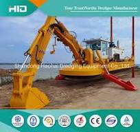 Équipement de drague amphibie autoportante pour pompe à tarière, empilement, désherbage, excavateur, pelleteuse, dragage