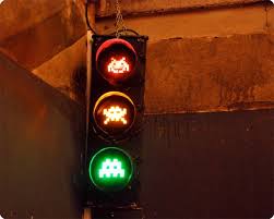 Space Invaders Traffic Signal Traffic Light Space Invaders Light Architecture