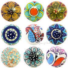 As one of the uk's leading independent homeware suppliers you can uplift your home for less by using a selection of our handcrafted drawer, and door knobs, as well as making your house a home with our range of front door handles, bespoke door stops, coat hooks, lighting and shelving units. Ceramic Cabinet Cupboard Door Dresser Knobs Pulls Decorative Shabby Chic Colorfu Ebay