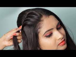 Unqiue Hairstyle 2019 For Long Hair New Hairstyle For Party Wedding Function Hair In 2021 Braided Hairstyles Easy Easy Wedding Guest Hairstyles Womens Hairstyles