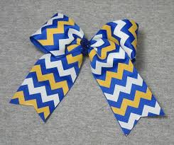 Big Cheer Bow Large Royal Blue Gold And White Hair Bow In A Etsy Big Cheer Bows Cheer Bows Royal Blue And Gold