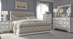 Kalaria queen tufted low profile sleigh bed. Abbey Park 5 Piece King Upholstered Sleigh Bedroom Kane S Furniture
