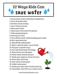 22 Ways Kids Can Save Water Backwoods Mama In 2020 Save Water Water Conservation Activities Water Conservation Projects