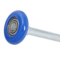 Garage Door Rollers XiKe 12 Pack Blue 2" Nylon Garage Door Roller 4" Stem,  Quiet/Durable And High Load, Use 6200-2RS Double Seals Precision Bearings  ...