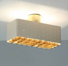 Rectangular Paavo Tynell Flush Mount In White 1stdibs Com Vintage Mid Century Lamps Flush Mount Ceiling Lights Rectangular
