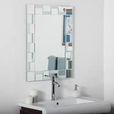 Alcove measures 30 x 20 inches (76 x 51 cm) and each shelf has a weight capacity of 3lbs. Decor Wonderland 24 In W X 32 In H Frameless Rectangular Beveled Edge Bathroom Vanity Mirror In Silver Dwsm310710 The Home Depot