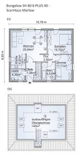 Grundriss Bungalow Mit Ausbaureserve Im Dachgeschoss Erdgeschoss 79 91 M 3 Zimmer Ausbau Dachgeschoss Zusatzlich 4 Grundriss Bungalow Grundriss Bungalows