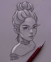 𝙿𝚒𝚗𝚝𝚎𝚛𝚎𝚜𝚝 Fille 𝙿𝚒𝚗𝚝𝚎𝚛𝚎𝚜𝚝 Dessin Visage Portrait Dessin Dessin De Personnes