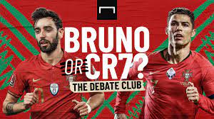 #teamportugal european champs nations league champs futsal european champs beach soccer euro + world champs w futsal olympics ⬇️shop⬇. The Debate Club Cristiano Ronaldo Or Bruno Fernandes Who Is Portugal S Main Man At Euro 2020 Goal Com