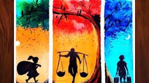 How to drawworld day against child labourdrawing in oil pastels colours।। step by step hello friends welcome to my channel. Easy Oil Pastel Drawing For Beginners Childhood Vidyasagar Reading Book Under Street Lamp Post Ø¯ÛŒØ¯Ø¦Ùˆ Dideo