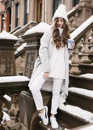 How To Wear White This Winter Winter White Outfit All White Outfit Winter Outfits