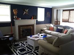 Pin By Shannon Jones On For The Home Living Room Orange Navy Living Rooms Blue And Orange Living Room