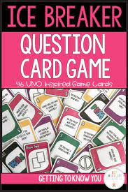 Ice Breaker Question Card Game Ice Breakers Printable Teaching Resources Question Cards