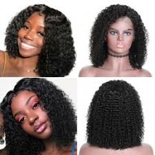 I love the short layers at the front of this angled bob. High Grade Short Curly Bob Quick Weave Hairstyle For Sale Beautyforever Com
