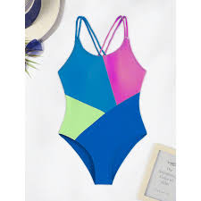 SHEIN's Color Block One Piece Swimsuit